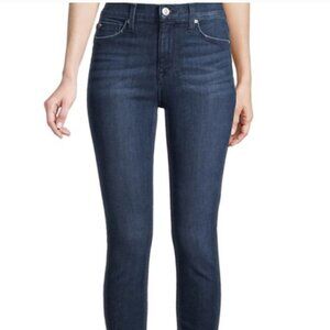 Hudson Womens Dark Wash High Rise Blair Super Skinny Raw Hem Jeans-Size 27
